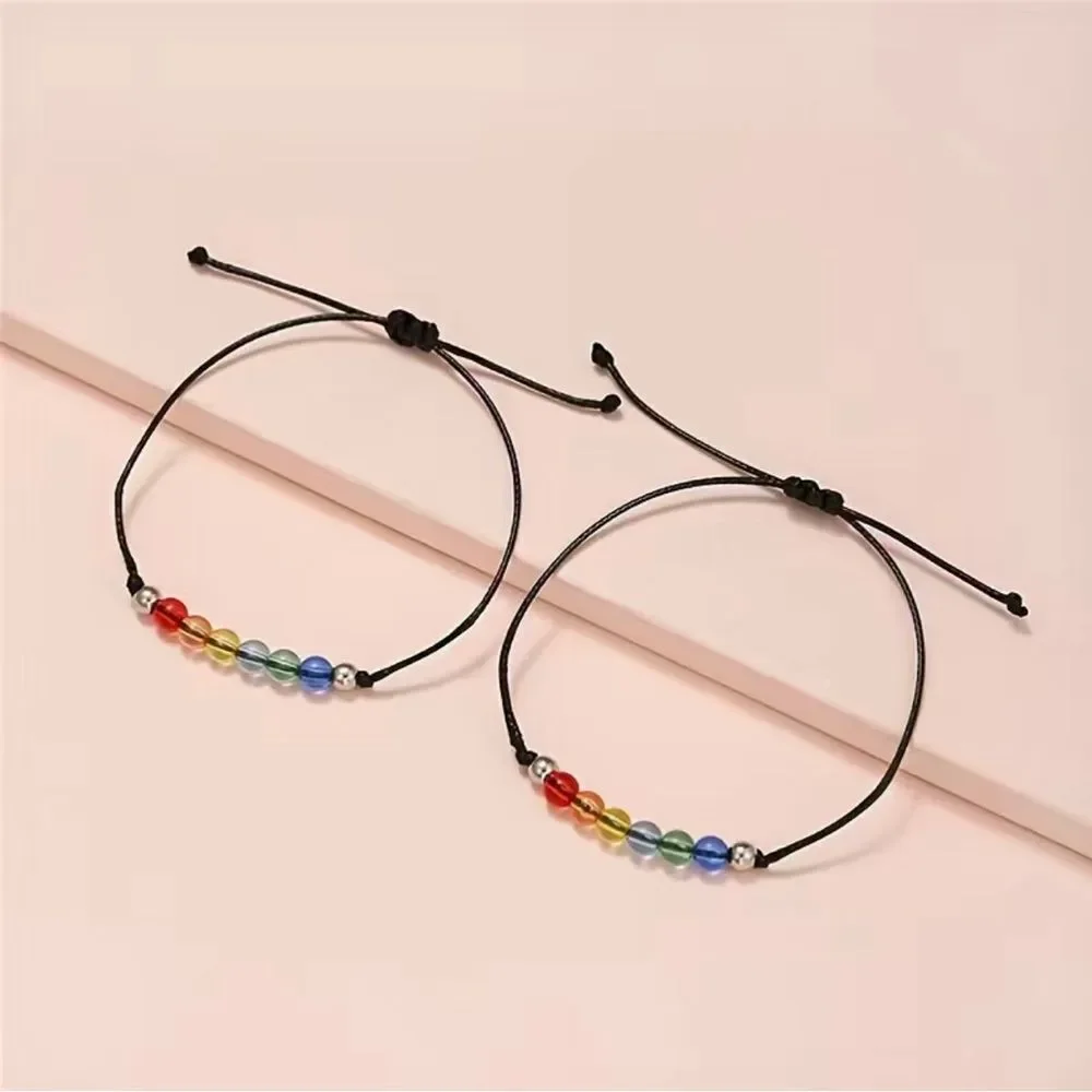 NEW 2 Matching rainbow pride bracelets, pride jewelry